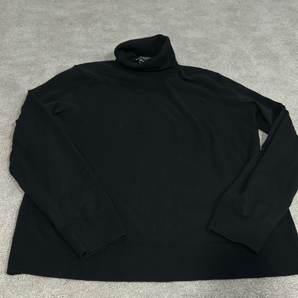 Women’s Banana republic black  Italian merino yarn sweater size Med